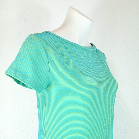 Vintage Natori Short Sleeve Laurex Jersey Midi Tunic Dress w/ High Slits Medium - Picture 3 of 9